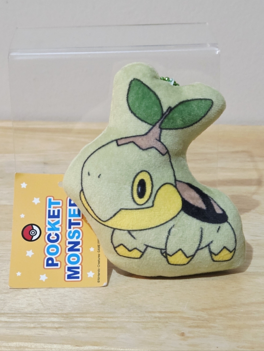 *4 for $30* Pokรฉmon Turtwig 4" Plush Keychain Zipper Pouch Coin Purse Bag Clip